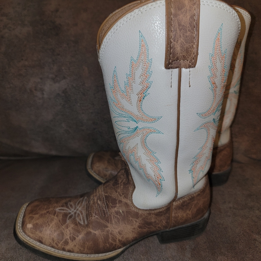 JUSTIN Kids 1D Western Riding Boots - Picture 4 of 11